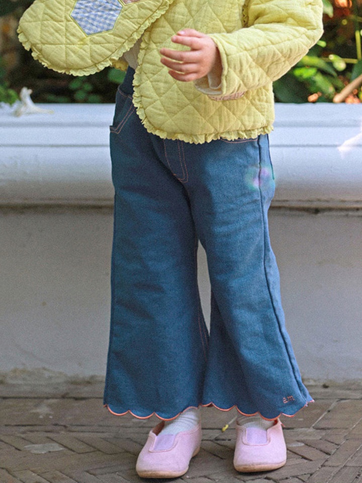 Scallop Denim Pants