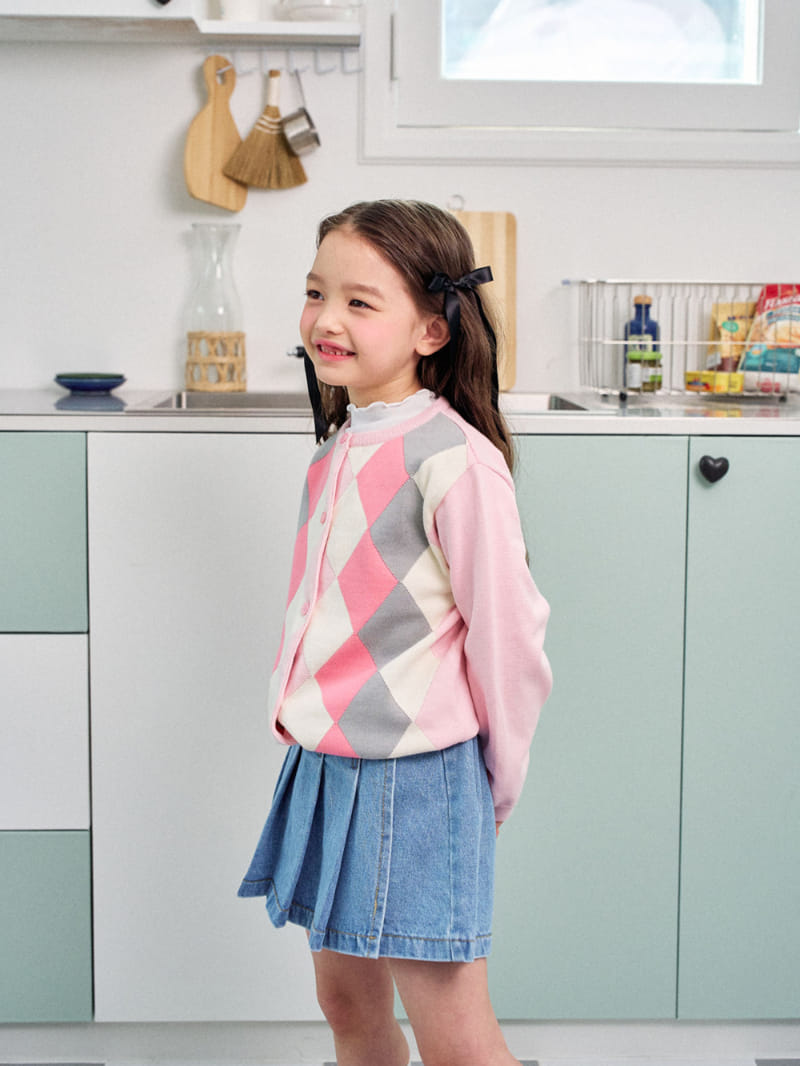 A-Market - Korean Children Fashion - #kidzfashiontrend - Denim Wrinkle Skirt - 4