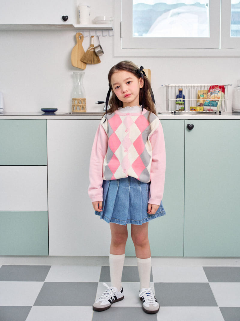 A-Market - Korean Children Fashion - #childofig - Argyle  Cardigan - 8