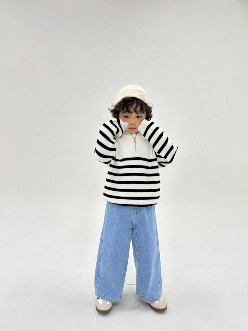 A-Market - Korean Children Fashion - #childofig - Denim Wide Pnats - 2