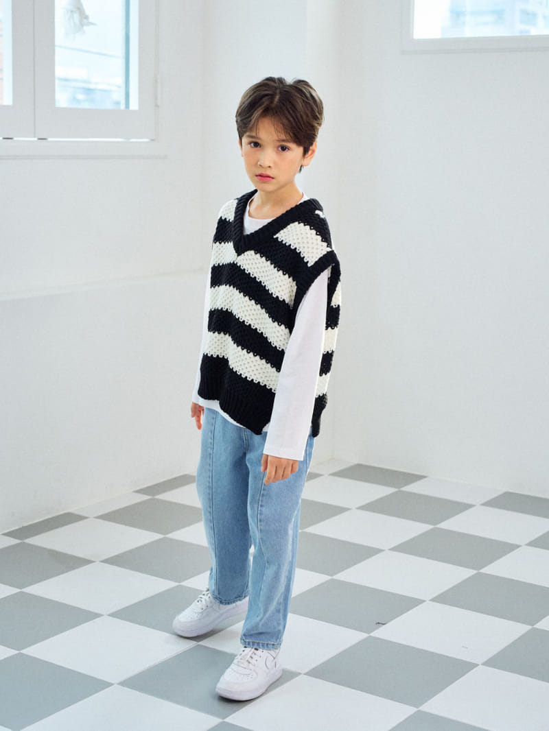 A-Market - Korean Children Fashion - #childrensboutique - Half Half Jeans - 6