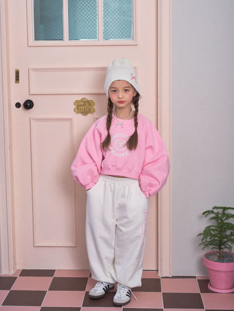 A-Market - Korean Children Fashion - #childofig - School Crop Sweatshirt - 4