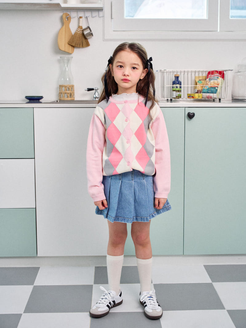 A-Market - Korean Children Fashion - #childrensboutique - Argyle  Cardigan - 9