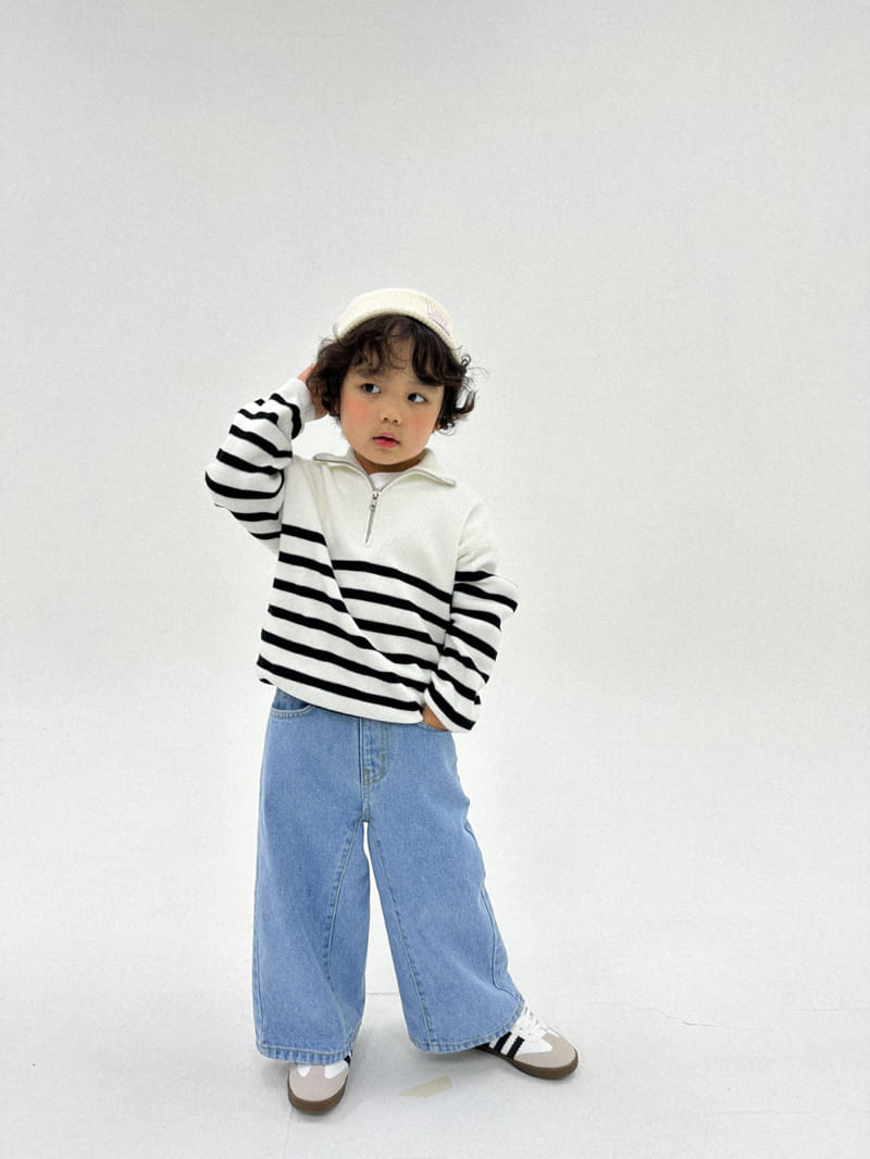 A-Market - Korean Children Fashion - #childrensboutique - Denim Wide Pnats - 3