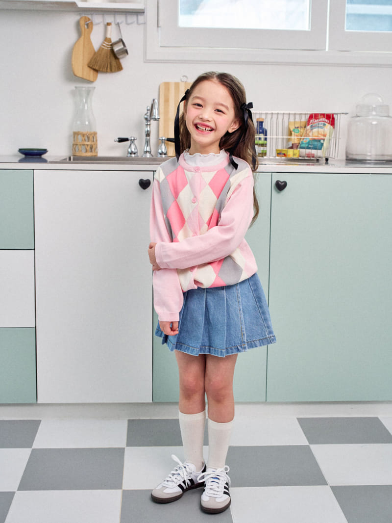 A-Market - Korean Children Fashion - #designkidswear - Argyle  Cardigan - 10