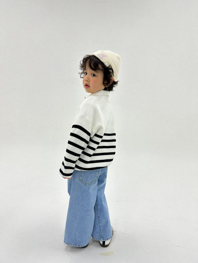 A-Market - Korean Children Fashion - #childrensboutique - Denim Wide Pnats - 4