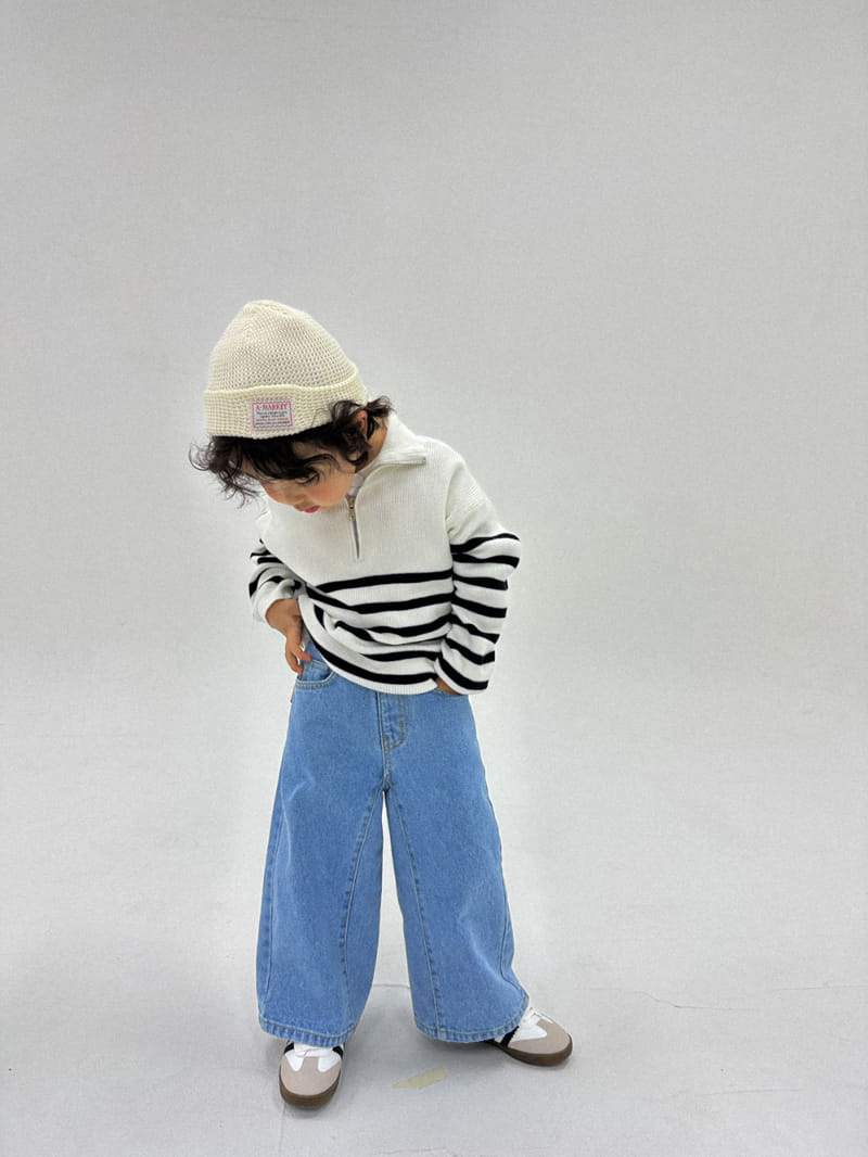 A-Market - Korean Children Fashion - #discoveringself - Denim Wide Pnats - 5
