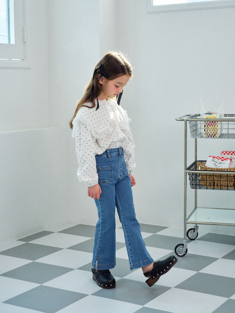 A-Market - Korean Children Fashion - #discoveringself - Slit Denim Boots Cut - 3