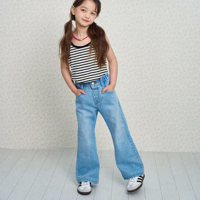 A-Market - Korean Children Fashion - #fashionkids - Regicgi Denim Pants