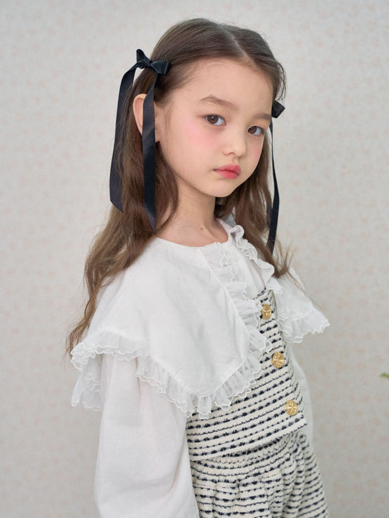 A-Market - Korean Children Fashion - #fashionkids - Tweed Bustier - 2
