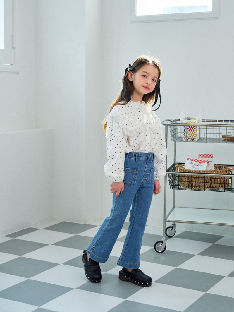 A-Market - Korean Children Fashion - #discoveringself - Slit Denim Boots Cut - 4
