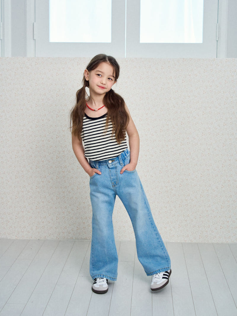 A-Market - Korean Children Fashion - #kidsshorts - Regicgi Denim Pants - 2
