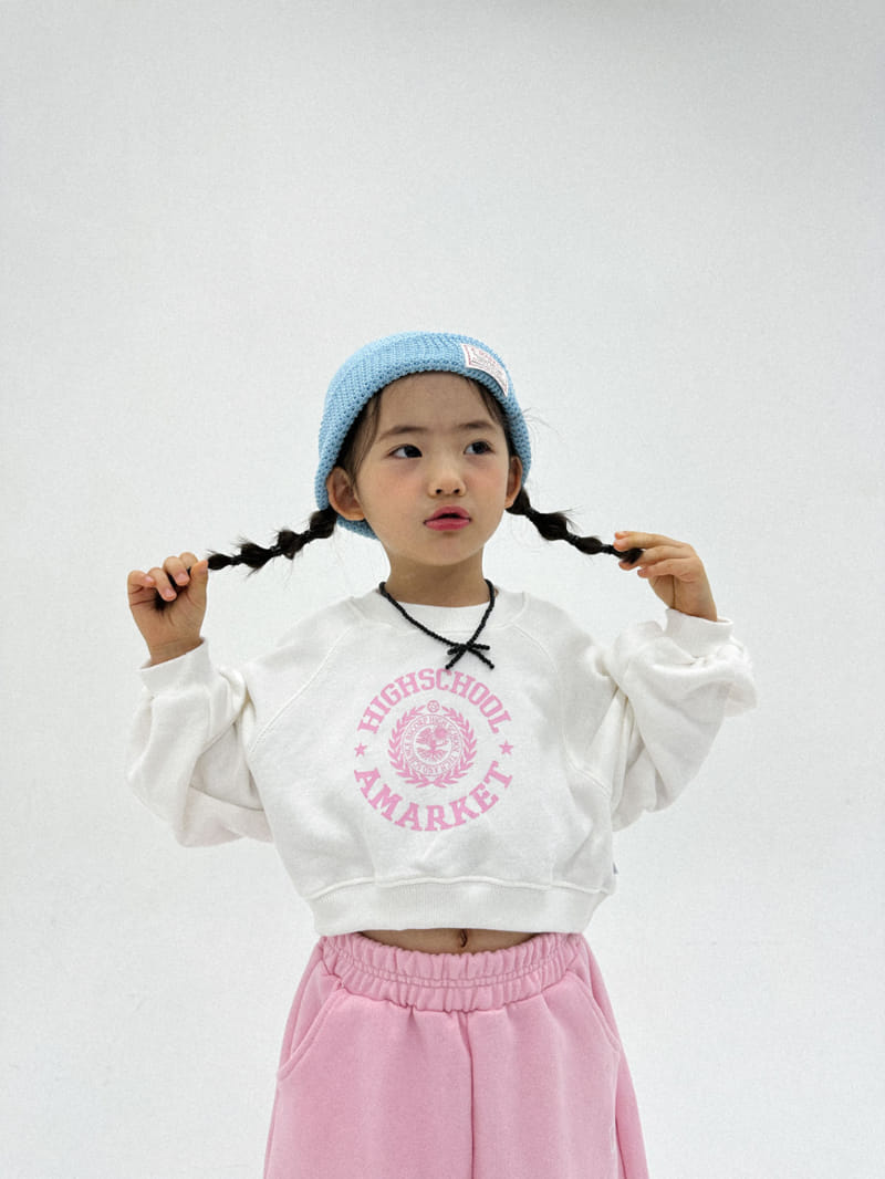 A-Market - Korean Children Fashion - #kidsshorts - School Crop Sweatshirt - 8