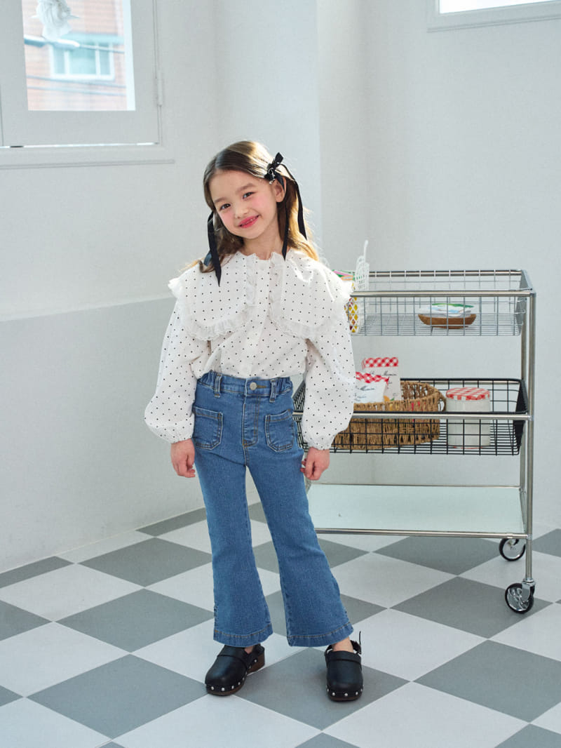 A-Market - Korean Children Fashion - #kidsshorts - Slit Denim Boots Cut - 5