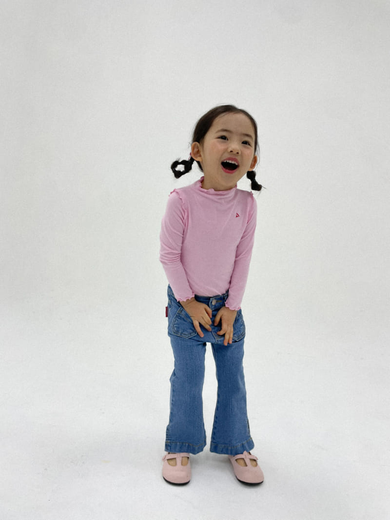 A-Market - Korean Children Fashion - #kidsstore - Slit Denim Boots Cut - 6