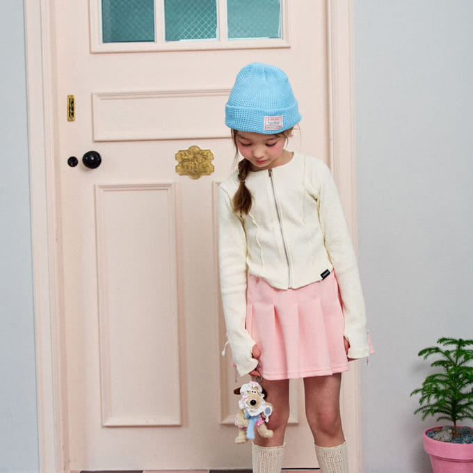 A-Market - Korean Children Fashion - #kidzfashiontrend - Wave Knit Zip Up