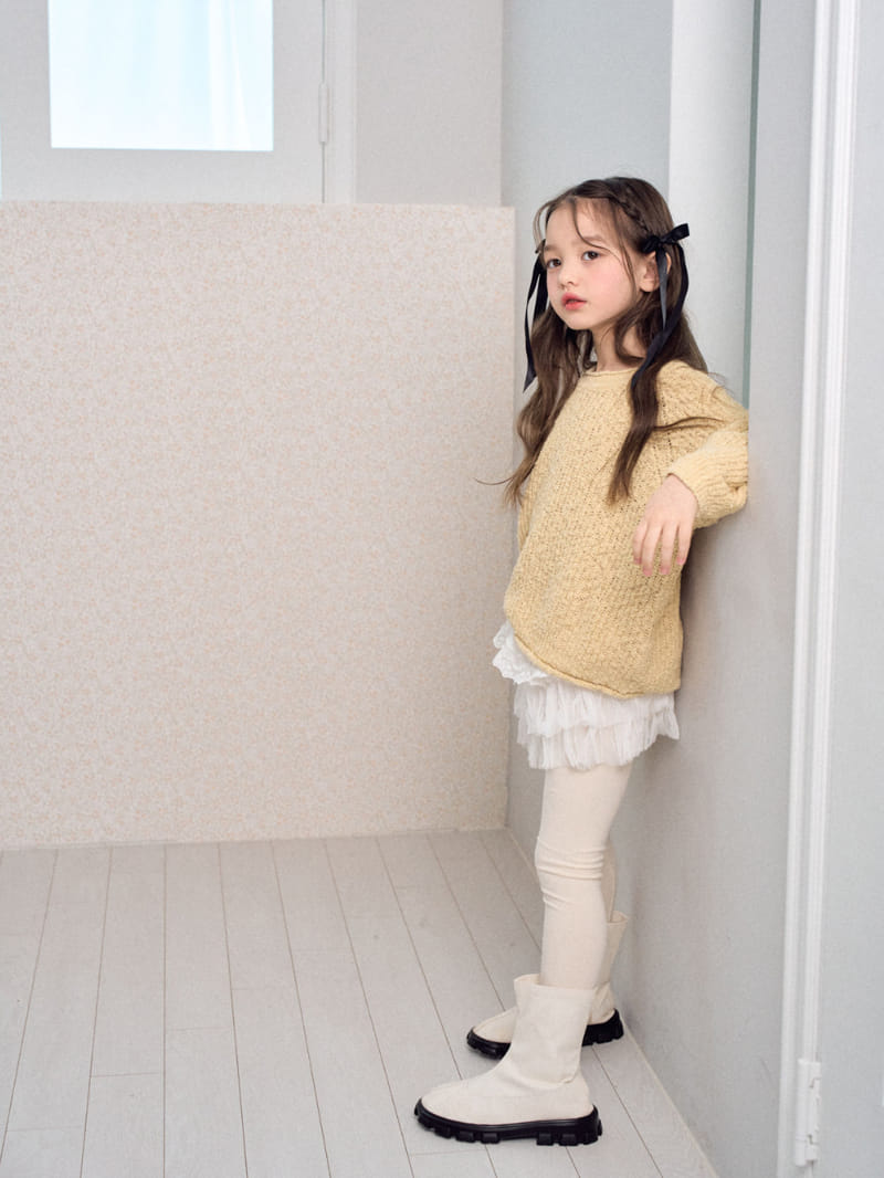 A-Market - Korean Children Fashion - #littlefashionista - Three-rung Lace Skirt - 8