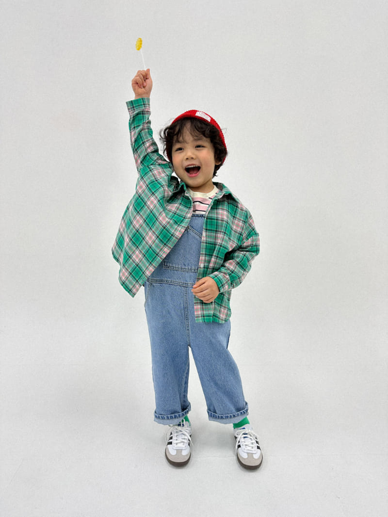 A-Market - Korean Children Fashion - #magicofchildhood - Big Check Shirt - 3