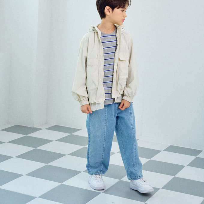 A-Market - Korean Children Fashion - #magicofchildhood - Half Half Jeans