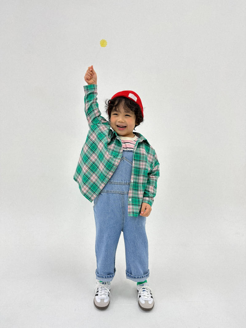 A-Market - Korean Children Fashion - #magicofchildhood - Big Check Shirt - 4