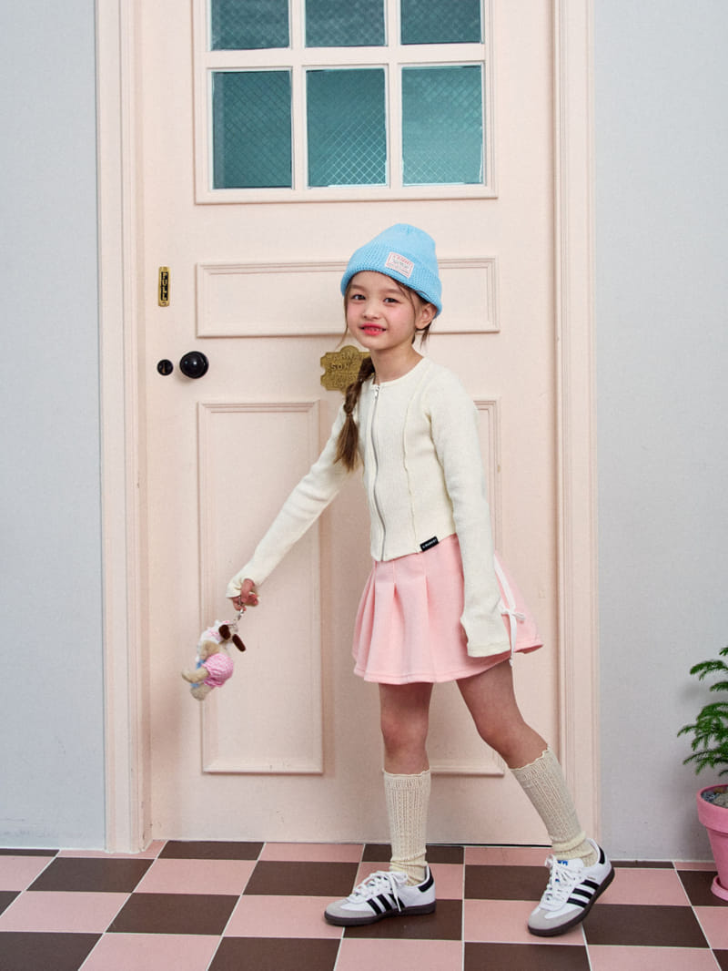 A-Market - Korean Children Fashion - #minifashionista - Wave Knit Zip Up - 5