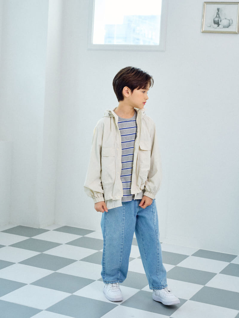 A-Market - Korean Children Fashion - #minifashionista - Half Half Jeans - 2