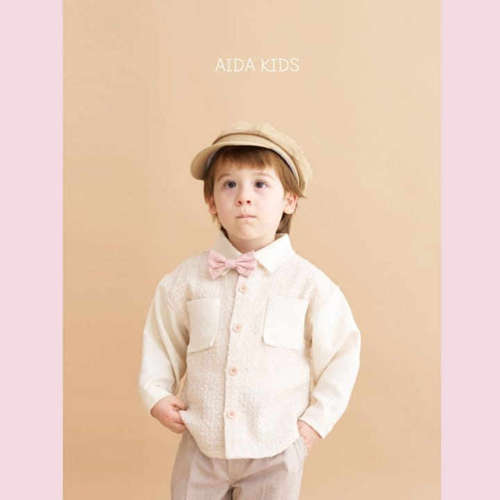 Aida - Korean Children Fashion - #Kfashion4kids - Tweed Shirt
