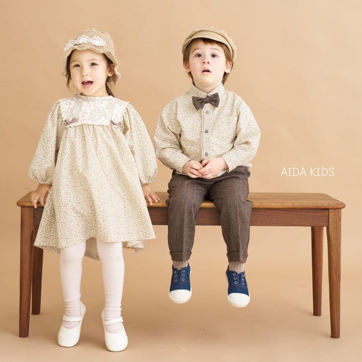 Aida - Korean Children Fashion - #kidzfashiontrend - Spring Flower Lace One-Piece - 4
