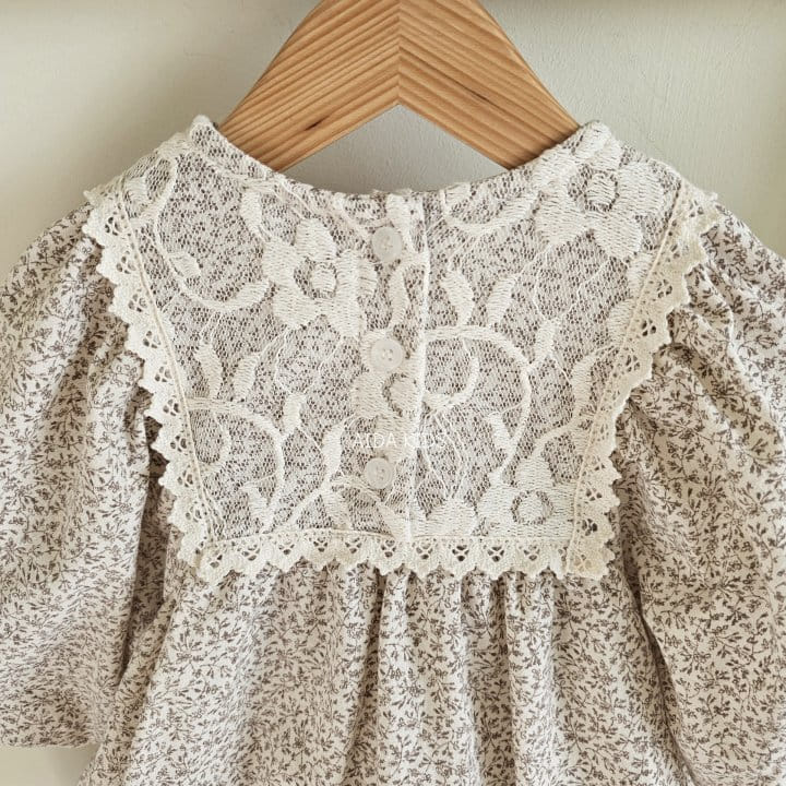 Aida - Korean Children Fashion - #childofig - Spring Flower Lace One-Piece - 10
