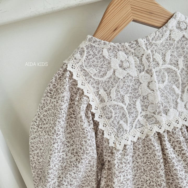 Aida - Korean Children Fashion - #childofig - Spring Flower Lace One-Piece - 9