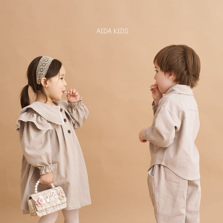 Aida - Korean Children Fashion - #prettylittlegirls - Mine Wing One-Piece  - 4