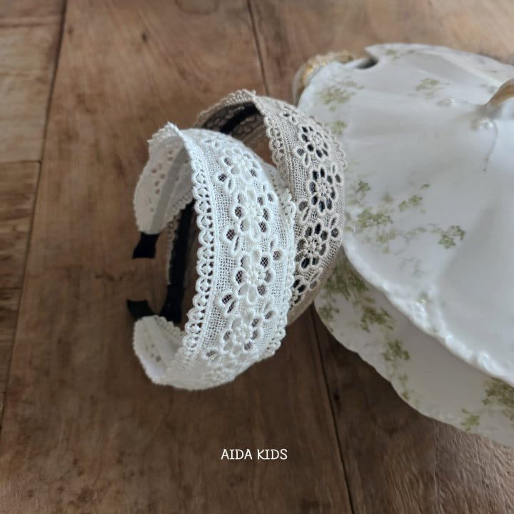 Aida - Korean Children Fashion - #childofig - Lace Hair Band  - 2