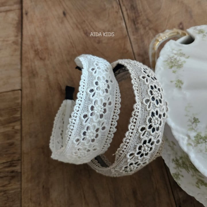 Aida - Korean Children Fashion - #childofig - Lace Hair Band  - 3