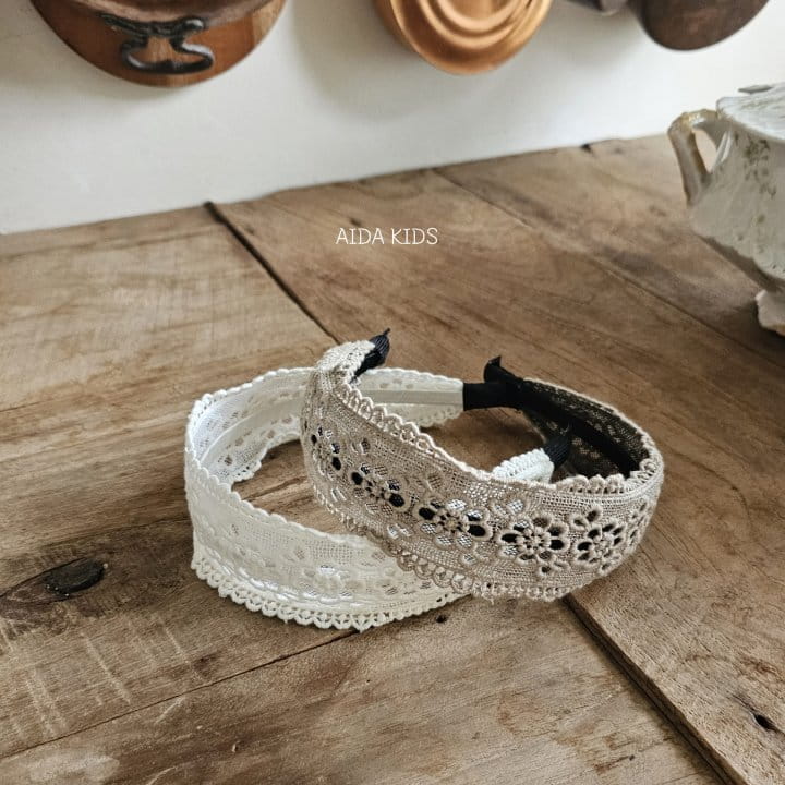 Aida - Korean Children Fashion - #childofig - Lace Hair Band  - 4