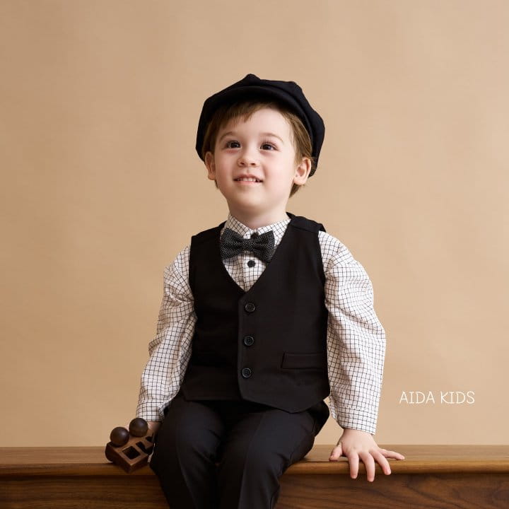 Aida - Korean Children Fashion - #designkidswear - Black Vest - 7