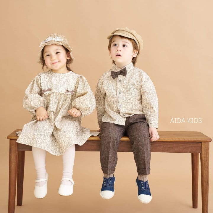 Aida - Korean Children Fashion - #kidsstore - Spring Flower Lace One-Piece - 2