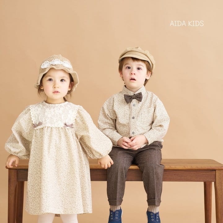 Aida - Korean Children Fashion - #kidzfashiontrend - Spring Flower Lace One-Piece - 3