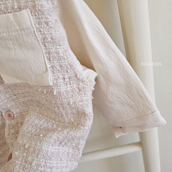 Aida - Korean Children Fashion - #magicofchildhood - Tweed Shirt - 4
