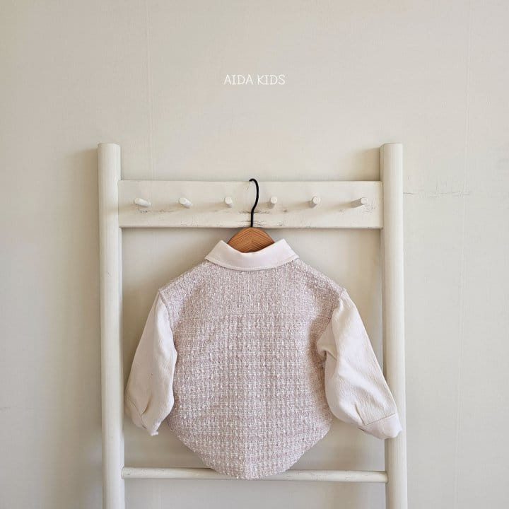 Aida - Korean Children Fashion - #prettylittlegirls - Tweed Shirt - 5