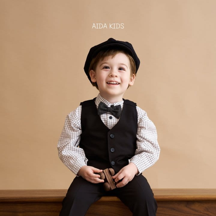 Aida - Korean Children Fashion - #prettylittlegirls - Black Vest