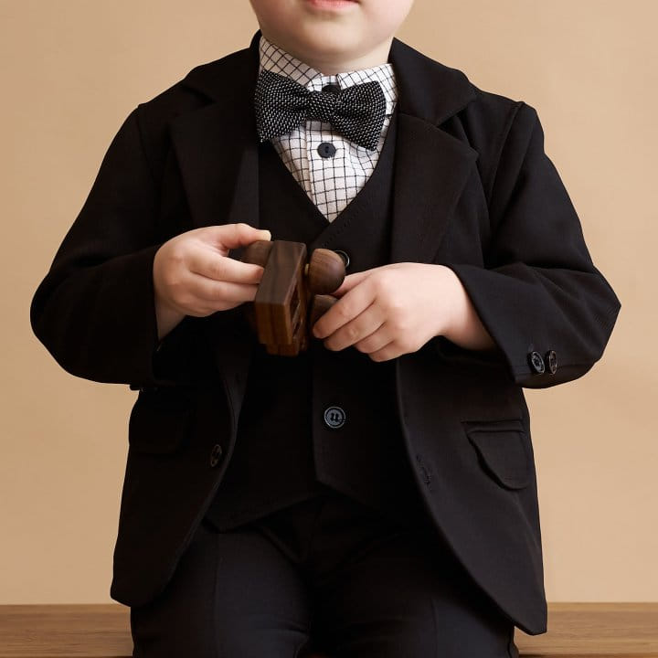 Aida - Korean Children Fashion - #stylishchildhood - Black Suit Jacket - 5