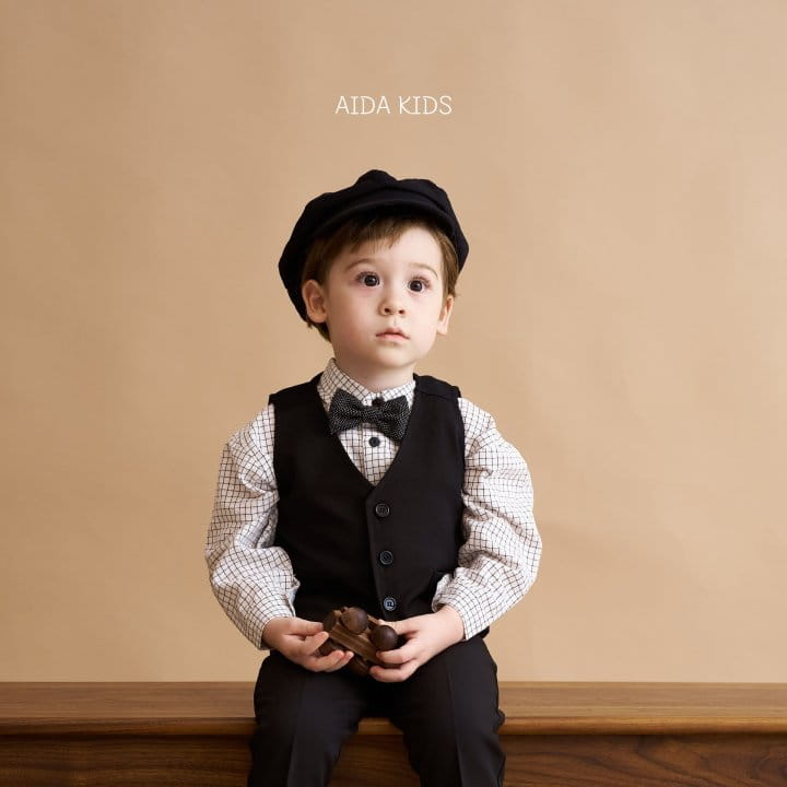 Aida - Korean Children Fashion - #toddlerclothing - Black Vest - 4