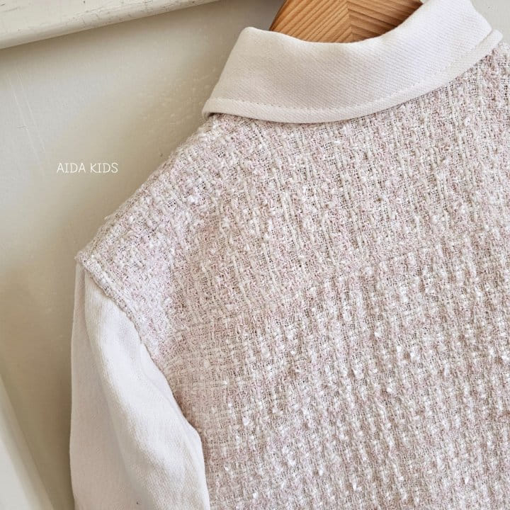 Aida - Korean Children Fashion - #todddlerfashion - Tweed Shirt - 6