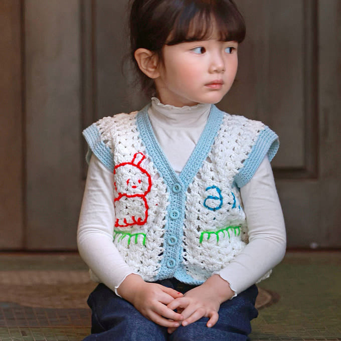 Amber - Korean Children Fashion - #childofig - Hand Made Knit Vest