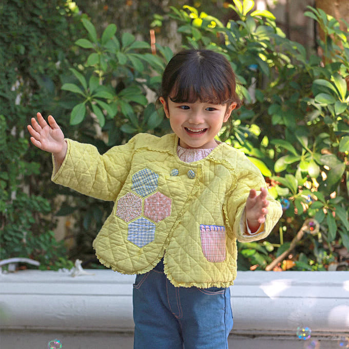 Amber - Korean Children Fashion - #magicofchildhood - Applique Quilting Jacket