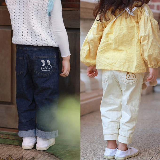 Amber - Korean Children Fashion - #stylishchildhood - Roll Up Denim Pants