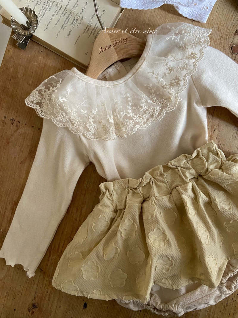 Anne Shirley - Korean Baby Fashion - #babyfashion - Romantic Lace Tee - 5