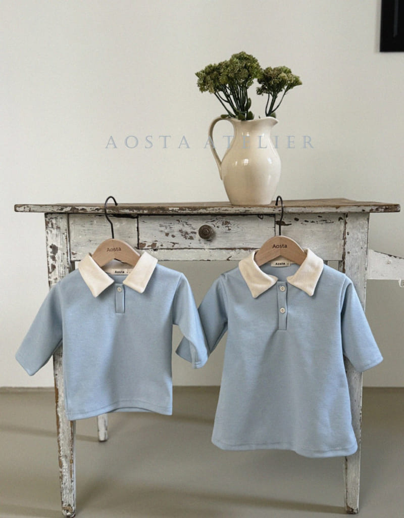 Aosta - Korean Baby Fashion - #babyboutique - Pk Collar Tee - 6