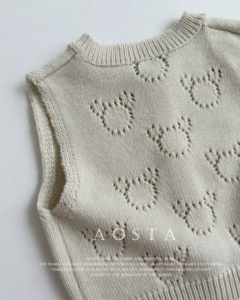 Aosta - Korean Baby Fashion - #babyboutique - Bear Knit Vest - 11