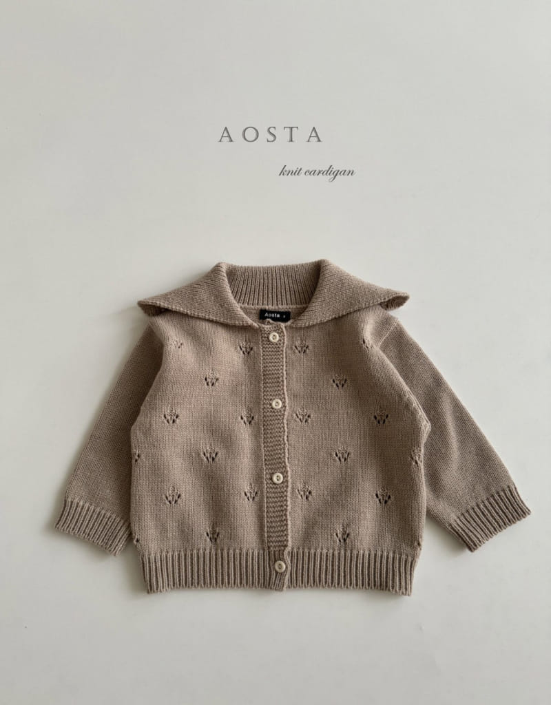 Aosta - Korean Baby Fashion - #babyboutique - Eyelet Cardigan - 7